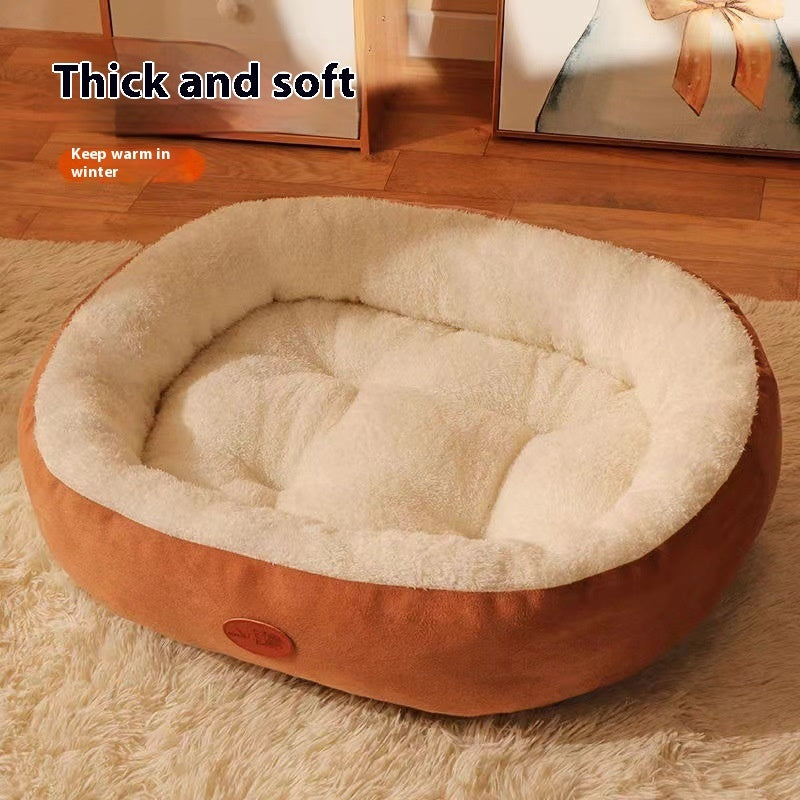Cozy Cat Bed - Warm Thickened Pet Nest for All Seasons