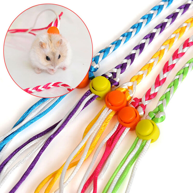 Hamster Hand Woven Pull Rope - Adjustable Harness & Leash