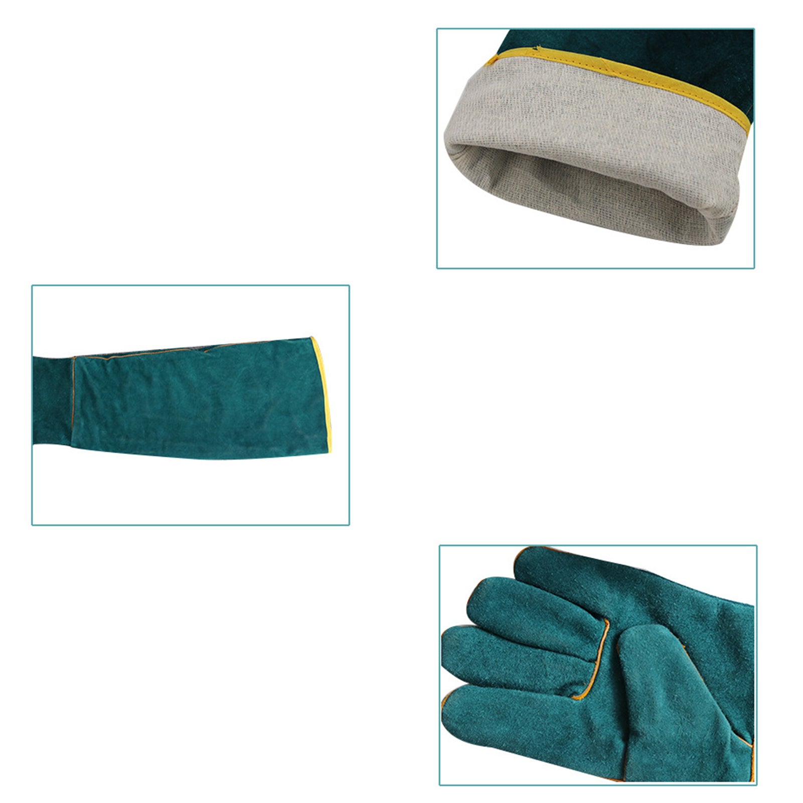 Multi-function Anti-Bite Safety Gloves Ultra Long Leather Pets Grip Biting Protective Gloves For Catch Dog Cat Reptiles Animal