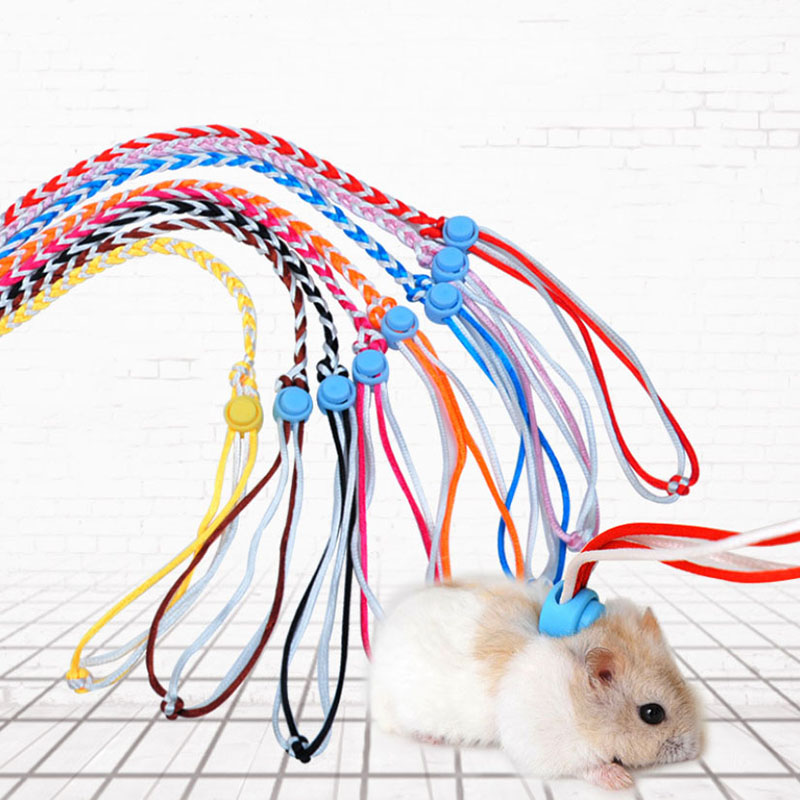 Hamster Hand Woven Pull Rope - Adjustable Harness & Leash